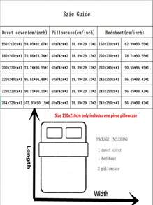 4入組套無填充物漸變色被套1入組被套和1入組床單和2入組枕套現代滌綸家居床上用品套裝 - 藍色 - 查看 6