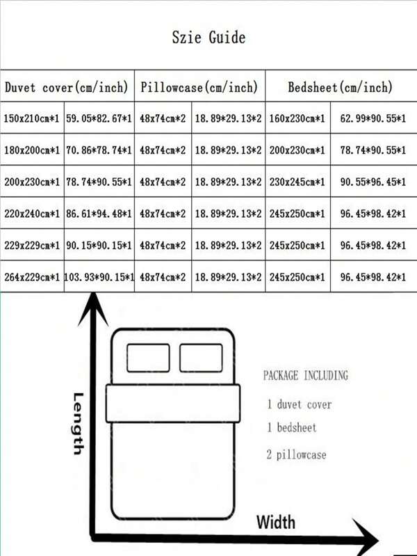 1set Striped Print Duvet Cover Set Without Filler, Modern Polyester