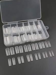 120 chiếc móng tay giả dài trong suốt - Trong sáng - Xem 5