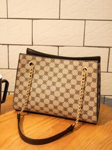 CORALDAISY Fashionable Large Capacity Retro Shoulder Tote Bag, Suitable For Women, Office Ladies And Professionals, Also Ideal As Teacher's Day Gift Or Ladies' Gift Bag, Suitable For Commuting And Shopping, Fashionable Business Casual Bag, Ideal For Office, Business And Work, Elegant Ladies' Handbag - Multicolor - View 3