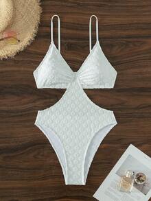 Cut Out Waist One Piece Swimsuit