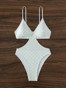 Cut Out Waist One Piece Swimsuit