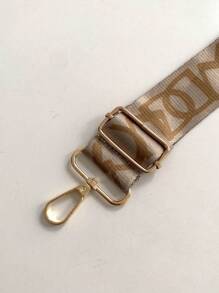 Tracolla per borsa regolabile in tessuto a motivo letterario, accessori per borse fai da te, tracolla regolabile per regalo, decorazione per borse - Multicolore - Visualizzare 5