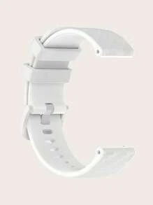 Dây đeo đồng hồ silicon màu tương thích với Samsung Galaxy Watch5/4 - trắng - Xem 7