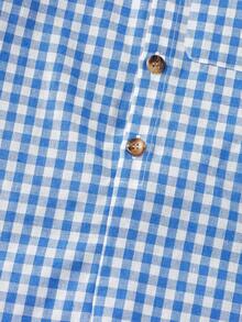 SHEIN 小男童格子圖案襯衫連體短褲