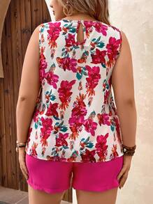 SHEIN VCAY Bộ thời trang Plus Size Hoa Boho - Nhiều màu - Xem 2