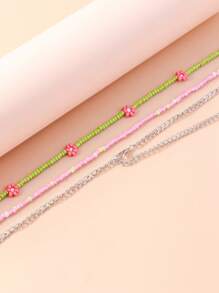 1Pc Thời Trang Đính Hạt Thủy Tinh Trang Trí Dây Thắt Lưng Cho Nữ Trang Trí Hàng Ngày - Nhiều màu - Xem 4