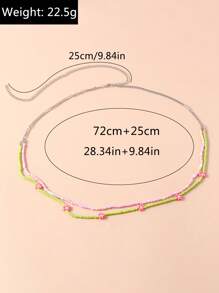 1Pc Thời Trang Đính Hạt Thủy Tinh Trang Trí Dây Thắt Lưng Cho Nữ Trang Trí Hàng Ngày - Nhiều màu - Xem 5