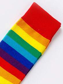 Tất phi hành đoàn họa tiết sọc cầu vồng - Nhiều màu - Xem 9