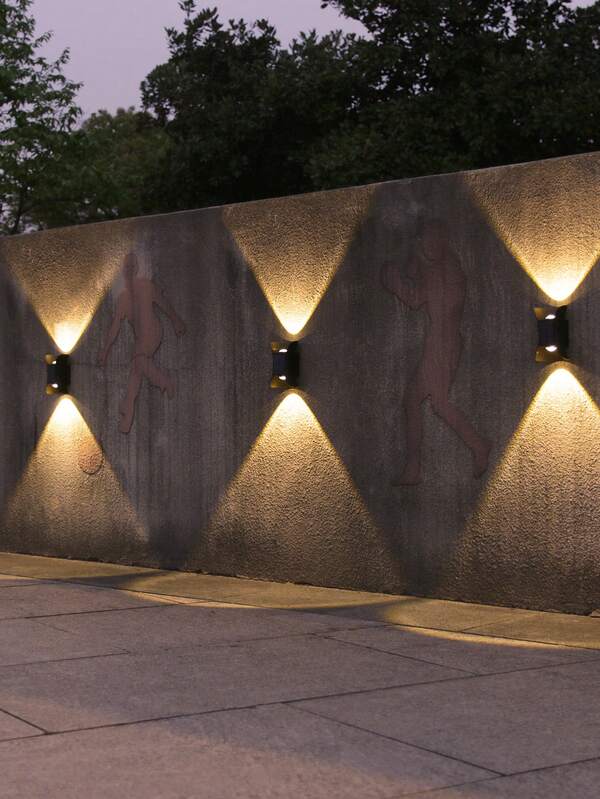1 pieza Lámpara solar de ABS para el jardín, lámpara de paisaje casual para iluminación del hogar, iluminación para jardín, patio y caminos exteriores