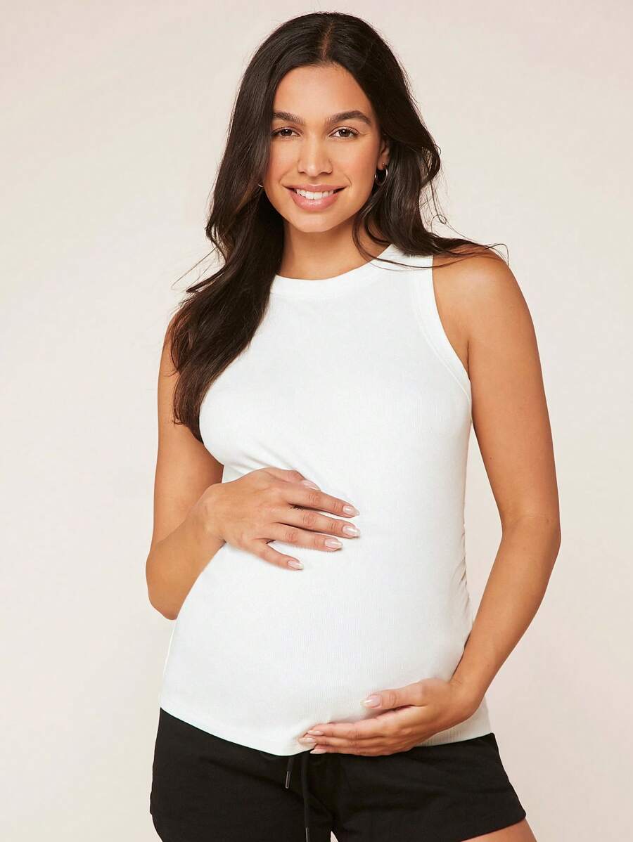 SHEIN Maternity Solid Tank Top