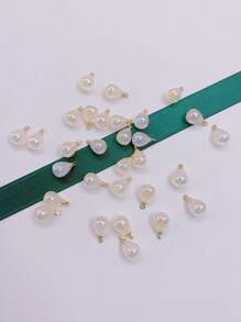 30 chiếc Hàng Mới Về DIY Nàng Tiên Cá Đầy Sao Mặt Dây Chuyền Giọt Nước Mắt - Rượu sâm banh - Xem 2