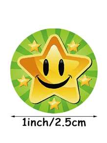 500pcs Star & Slogan Graphic Incentive Sticker, Cute Multi-purpose Encouraging Sticker For Teacher Reward Motivational - Multicolor - View 3