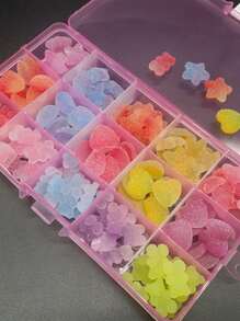 Kawaii配件指甲藝術吊飾120件糖果指甲藝術設計3d吊飾鑽石diy美甲