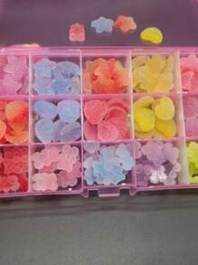 Kawaii配件指甲藝術吊飾120件糖果指甲藝術設計3d吊飾鑽石diy美甲