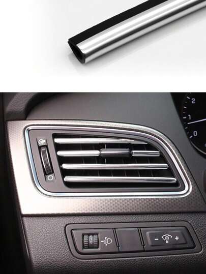 10 piezas Accesorio unicolor PVC de salida de aire del coche