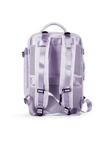 Solid Colour Laptop Backpack For Business - Mauve Purple - View 9