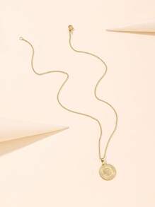 Onelike 1 Vòng Cổ Tròn Bằng Thép Không Gỉ Thời Trang Cho Nữ Trang Trí Hàng Ngày - Vàng - Xem 2