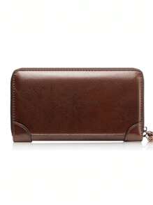 Bolsa Vintage para Homens, Bolsa com Alça de Mão e Punho, Bolsa para Celular, Carteira de Embreagem Multiuso para Homens, Carteira, Carteira Longa, Carteira com Alça de Pulso