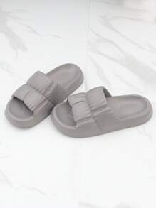 Dép Xỏ Ngón Màu Xám Thời Trang Cho Nữ, Dép EVA Một Băng - Xám - Xem 3