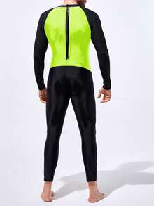 Manfinity Nam bơi một mảnh Khối Màu Sọc - Nhiều màu - Xem 2