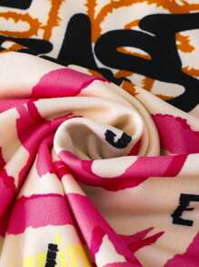 SHEIN 十幾歲男孩卡通字母圖案t恤