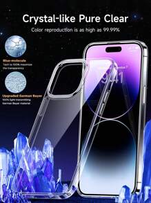 3pcs HD Screen Protection Film & Clear Phone Case & Lens Protector Compatible With IPhone 16/16 Plus/16 Pro/16 Pro Max/15/15Pro/15Plus/15Promax - Clear - View 5