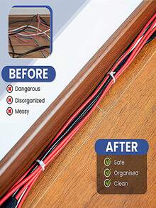 100入組樹脂電纜紮帶用於電氣設備供應極簡白色電纜紮帶