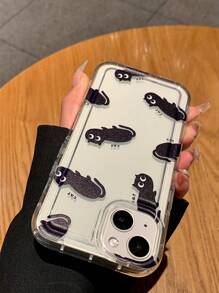 Chain Design Floral Air Cushion Phone Case - Multicolor - View 4