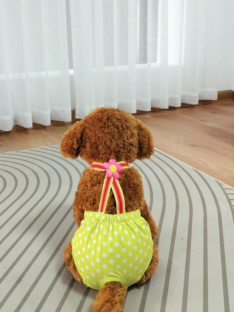 1pc Polka Dot Pattern Pet Sanitary Pants For Dog And Cat For Healthy - Multicolor - View 1