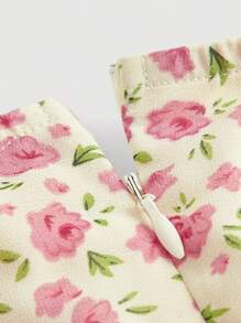 SHEIN MOD Ditsy Floral Print Ruched Bust Milkmaid Cami Dress - Multicolor - View 3