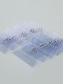 2pcs Clear Card Cover With Clip, Simple Portable Card Holder For Office, School, Student