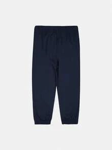 小男童腰部抽繩素色長褲 - 藏蓝色 - 查看 2