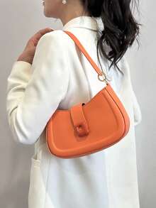 Women's Multifunctional Handbag, Shoulder Bag For All Occasions - Orange - View 1