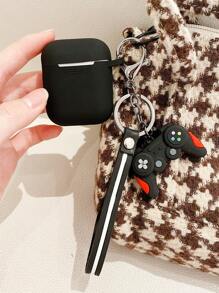 Gamepad Charm Silicone Case Compatible With Airpods For AirPods1/2 AirPods Pro - Black - View 2