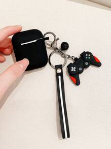 Gamepad Charm Silicone Case Compatible With Airpods For AirPods1/2 AirPods Pro - Black - View 3