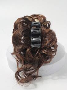 Kẹp Vuốt Ngắn Xoăn Tổng Hợp Updo - Màu nâu  Mocha - Xem 6
