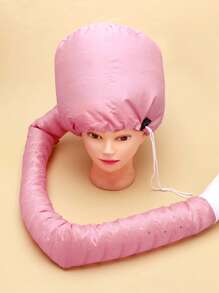 1pc Pink Hairdressing Oil Warmer Hat Hair Dryer Soft Hat Heating Drying Cap,Back To School,Travel Holiday Essentials,Hair Accessories For Women - Pink - View 1