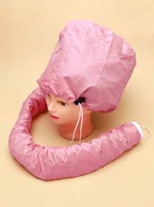 1pc Pink Hairdressing Oil Warmer Hat Hair Dryer Soft Hat Heating Drying Cap,Back To School,Travel Holiday Essentials,Hair Accessories For Women - Pink - View 3