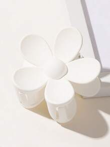 1个女士花朵设计可爱发爪，波西米亚粉色发饰，情人节夏季发夹，发卡，发夹，发卡，发圈，发夹，发饰，发饰夹，发饰，发夹，发饰，发饰，发夹，发饰，发饰，发夹，发饰，学生用品，大学秋季冬季发饰，女士度假装扮，情人节礼物 - 白色 - 查看 4