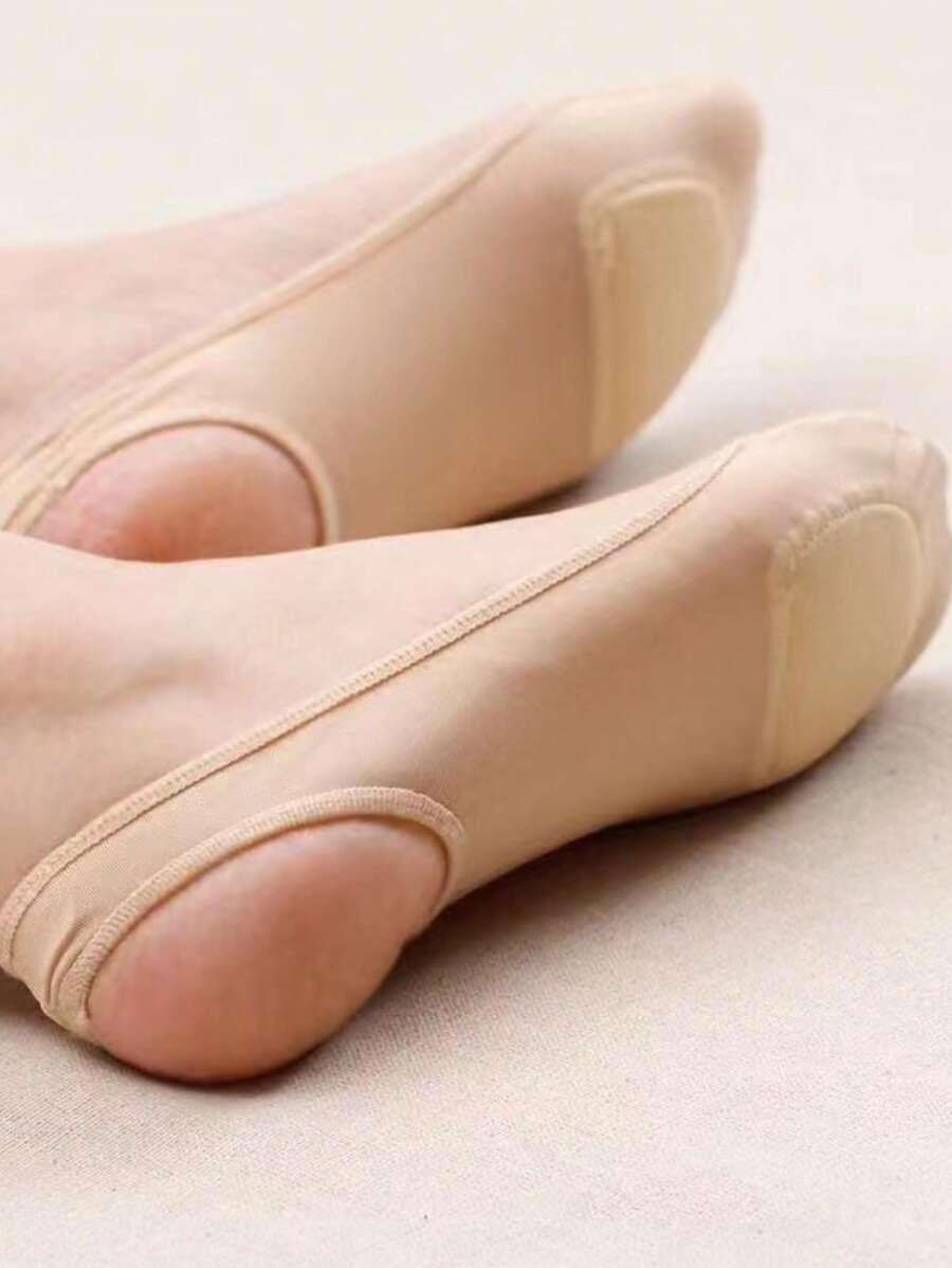 4雙女性素色休閒船襪適用於日常 - 彩色 - 查看 1