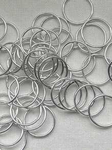 可重複使用編織髮圈50入組女士髮辮工具