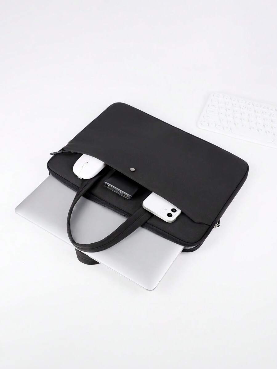 Túi đựng laptop chống nước dung tích lớn, Túi đựng laptop ForMacBook,IPad,Máy tính xách tay bề mặt HP Dell Acer Chromebook, Cặp đựng máy tính xách tay - màu đen - Xem 1