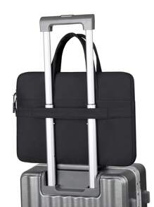 Túi đựng laptop chống nước dung tích lớn, Túi đựng laptop ForMacBook,IPad,Máy tính xách tay bề mặt HP Dell Acer Chromebook, Cặp đựng máy tính xách tay - màu đen - Xem 2