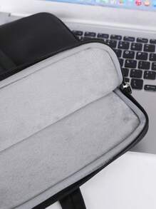 Túi đựng laptop chống nước dung tích lớn, Túi đựng laptop ForMacBook,IPad,Máy tính xách tay bề mặt HP Dell Acer Chromebook, Cặp đựng máy tính xách tay - màu đen - Xem 4