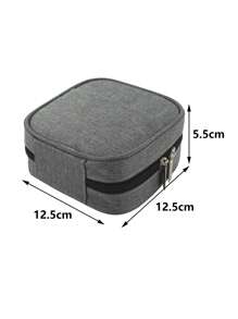 Túi lưu trữ cáp dữ liệu 5 inch - Xám - Xem 3