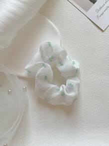 1pc Women Strawberry Pattern Cute Scrunchie For Hair Decoration - Mauve Purple - View 2