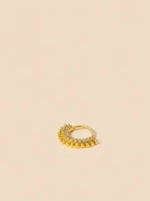 1pc Personalized & Luxurious Copper Inlaid Cubic Zirconia Nose Ring For Women As Party Gift Copper Jewelry