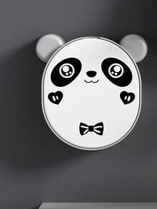 1入組肥皂卡通可愛熊貓設計掛壁式肥皂盒適用於浴室 - 白色 - 查看 1