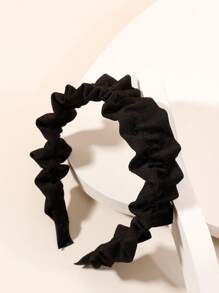 1入組女士黑色時尚髮箍適用於頭髮裝飾用品 - 黑色 - 查看 1